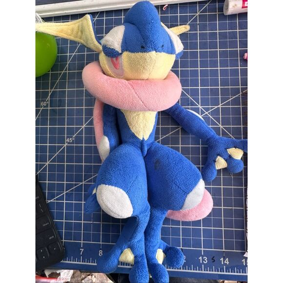 Pokemon All Star Collection GRENINJA blue white plush stuffed animal 24423 - Picture 2 of 4
